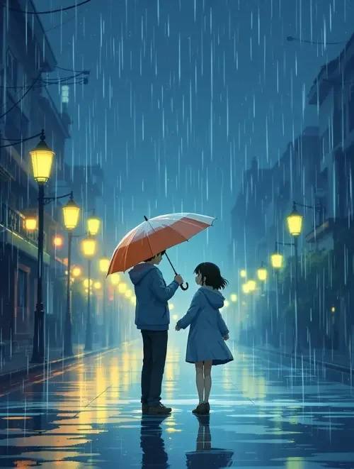 雨缝之隙 漫画封面